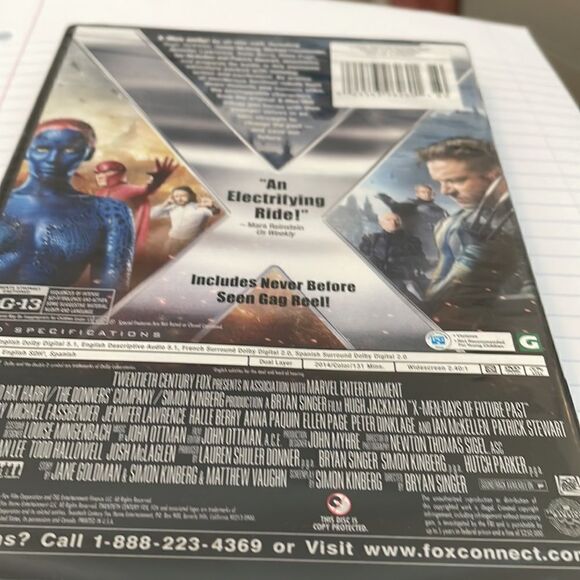 X-Men Days of Future Past DVD NWT - Picture 6 of 6